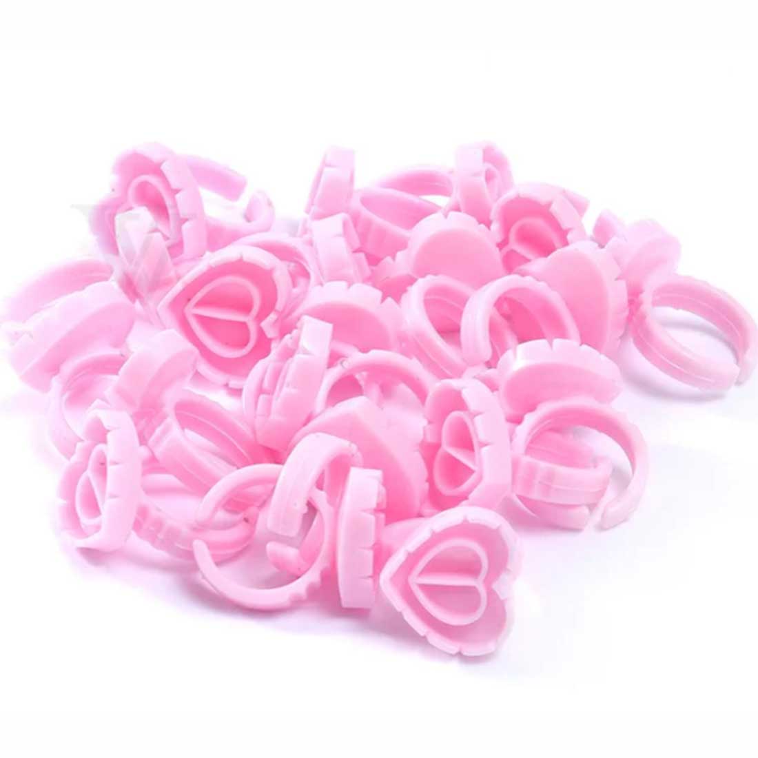 Sweet Heart Glue Rings 100pcs/pack